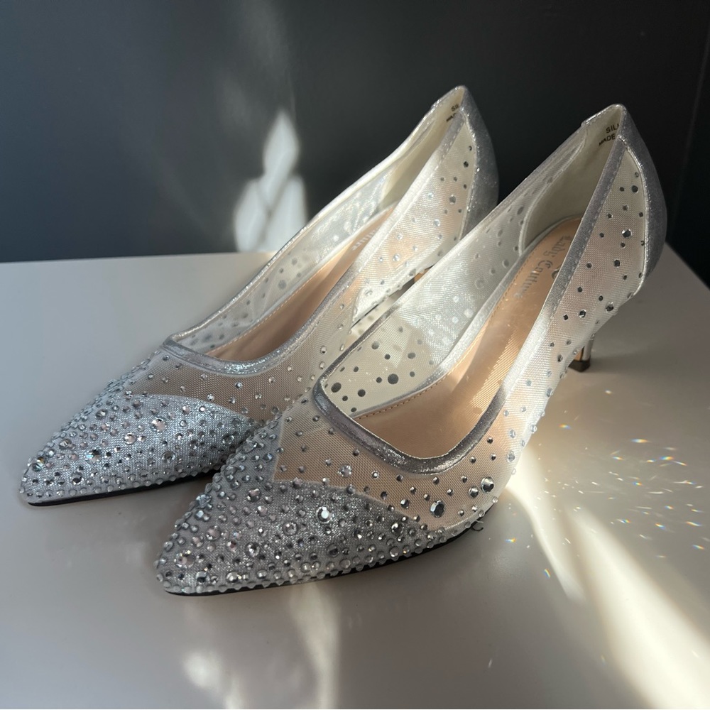 Lady Couture Silver Dress Heels